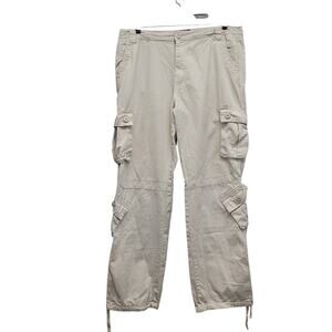 Matchstick Mens 40 X 32 100% Cotton Drawstring Waist Multi Pocket Cargo Pants